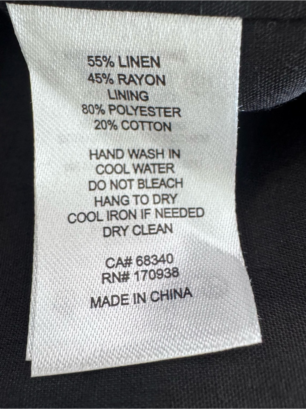 NWT Maison d’Amélie Paris Black Linen Embroidered Cropped Vest Top Size 2 - Picture 8 of 8